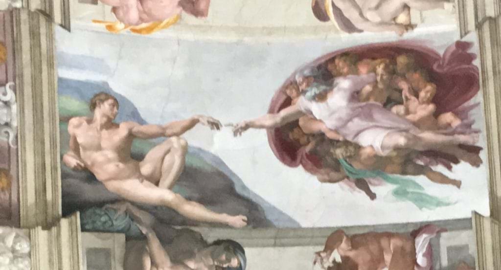 Takmålningen av Michellangelo i Sixtinska Kapellet