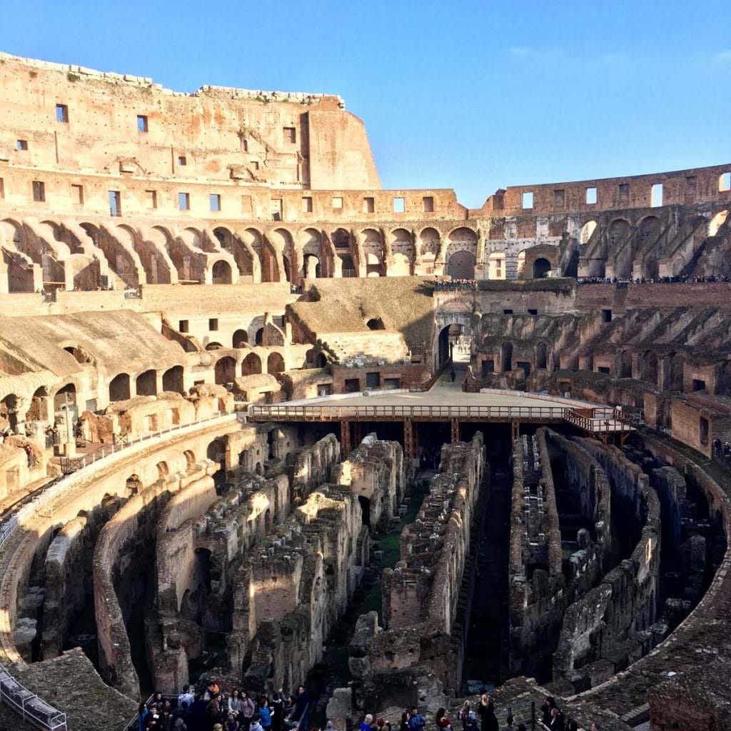 Colosseum i Rom från insidan
